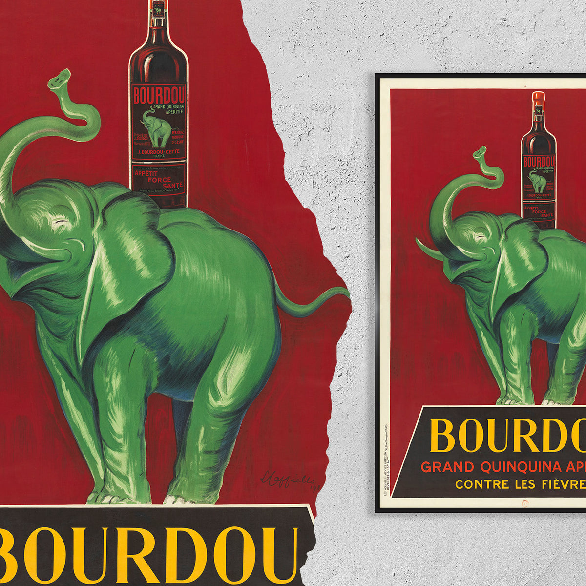 Bourdou grand quinquina apéritif contre les fièvres by Leonetto Cappiello · 1926