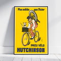 Hi-Res Print - A4, A3...20x30 Zoll... "Hutchinson Tires" Stärker als Stahl, 1920 - Vintage Fahrrad Werbung Poster