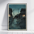 Kawarago Night Rain · Kawase Hasui Ukiyo-e