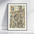 Vintage Fine Art Poster - A4, A1...20x30 Zoll... Vacances aux Grisons, Engadin St.Moritz Pontresina Otto M. MÜLLER, 1939 - Kartendruck
