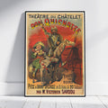 Vintage Kunstdruck-Poster - A4, A3...20x30 Zoll... Théatre du Chatelet. Don Quichotte, 1895, Paris, Alfred Choubrac, Spectacle Ad Print
