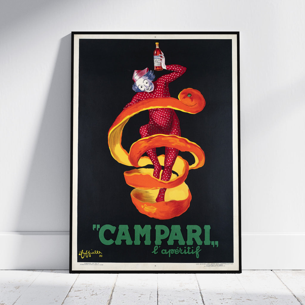 Italian Bitter Campari · Clown With The Orange Peel · Leonetto Cappiello · 1921