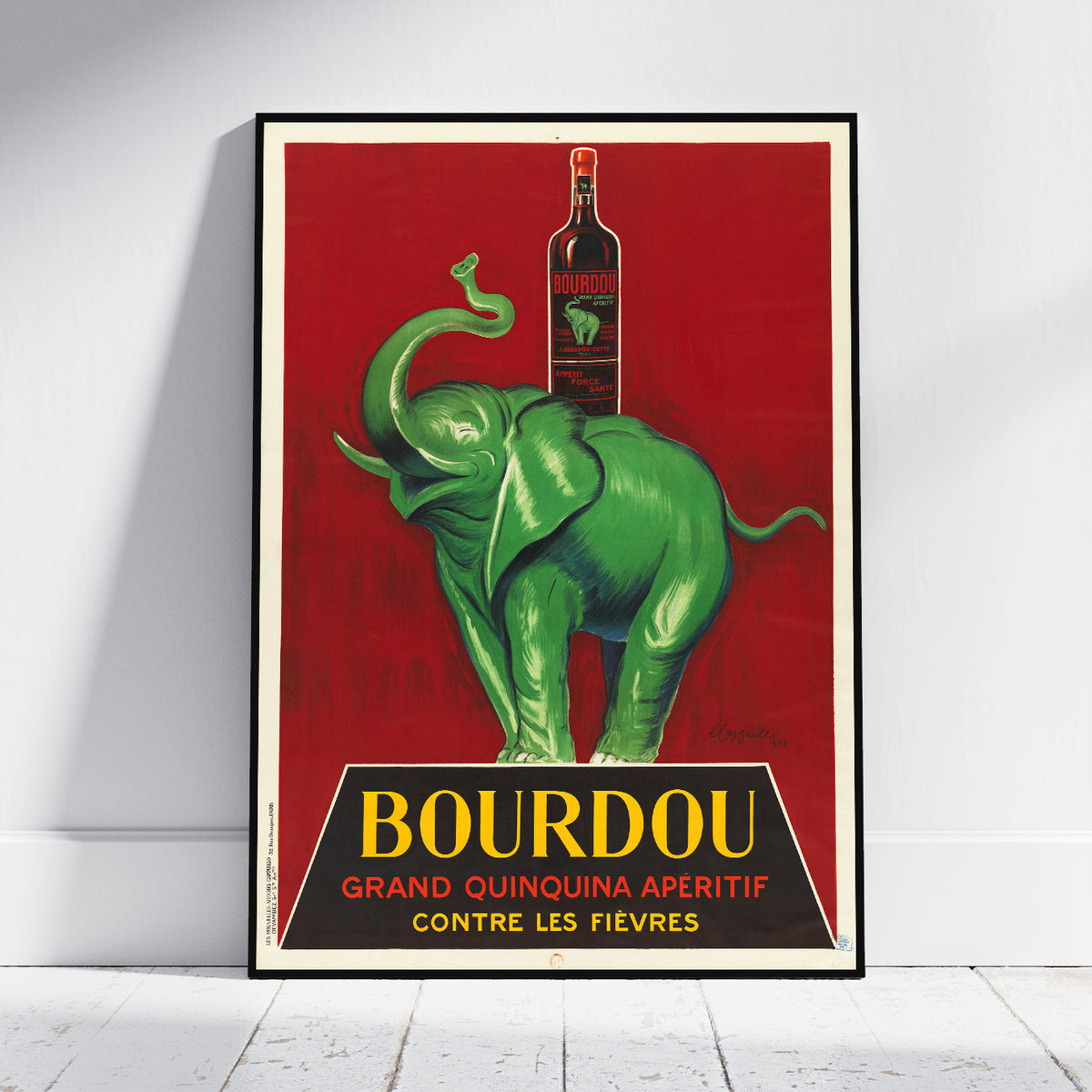 Bourdou grand quinquina apéritif contre les fièvres by Leonetto Cappiello · 1926